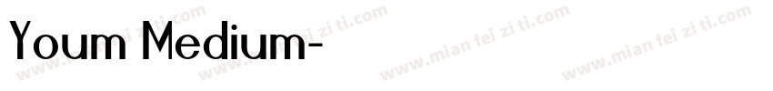 Youm Medium字体转换